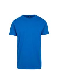 BUILD YOUR BRAND - Bawełniana Koszulka Unisex Dla Dorosłych Z Okrągłym Dekoltem. Kolor: niebieski. Materiał: bawełna. Sport: turystyka piesza