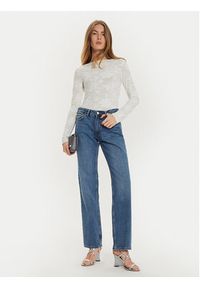 Gina Tricot Jeansy 21489 Granatowy Straight Fit. Kolor: niebieski #5