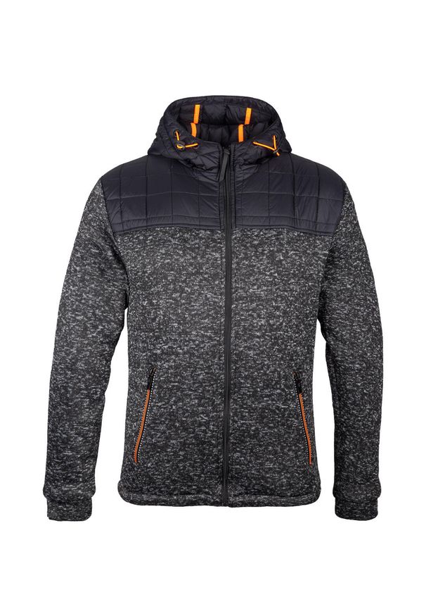 Aulp - Kurtka hybrydowa męska AULP BUKAI z kapturem. Typ kołnierza: kaptur. Kolor: czarny. Sezon: zima. Sport: narciarstwo