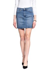Wrangler - SPÓDNICA DAMSKA JEANSOWA WRANGLER SKIRT W245JX31A 112127934. Materiał: jeans