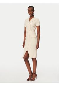 Rinascimento Sukienka koktajlowa CFC0127893003 Beżowy Slim Fit. Kolor: beżowy. Materiał: syntetyk. Styl: wizytowy #1