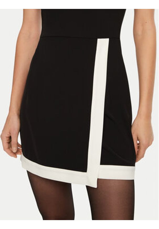 Imperial Sukienka koktajlowa AFAKIMZ Czarny Regular Fit. Kolor: czarny. Materiał: syntetyk. Styl: wizytowy