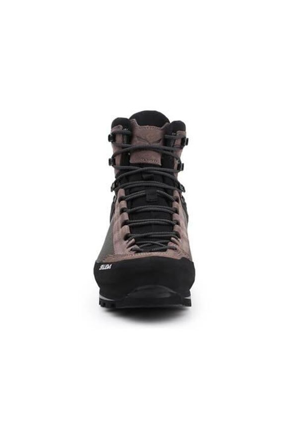 Buty trekkingowe męskie Salewa MS Crow Gtx. Wysokość cholewki: za kostkę. Zapięcie: sznurówki. Kolor: brązowy, czarny, wielokolorowy. Materiał: syntetyk, materiał. Szerokość cholewki: normalna