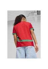 Puma - Młodzieżowa koszulka domowa Maroko 2025 PUMA Red Archive Green. Kolor: czerwony, wielokolorowy, zielony