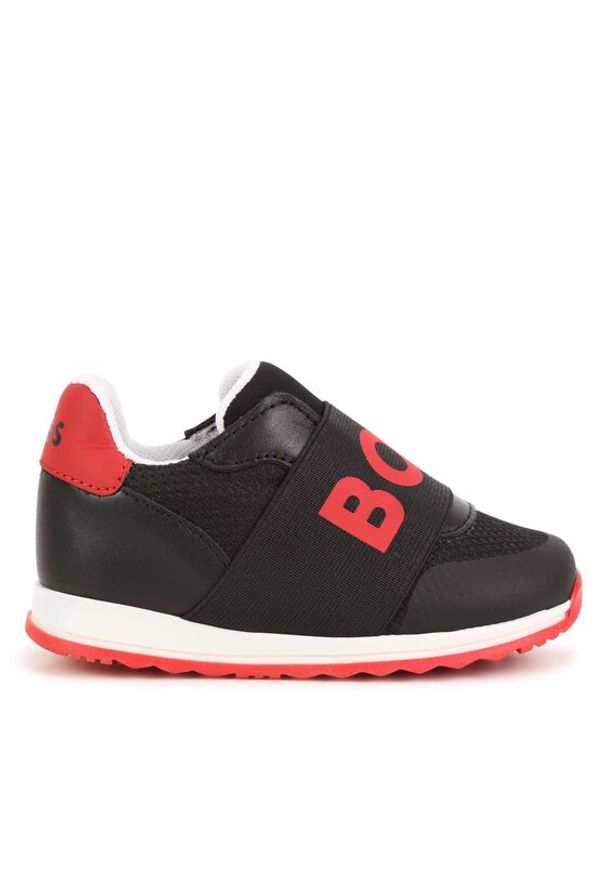 BOSS - Boss Sneakersy J09203 S Czarny. Kolor: czarny. Materiał: skóra