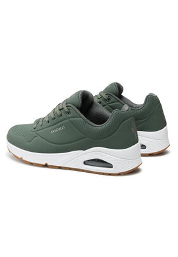 skechers - Skechers Sneakersy Stand On Air 52458/OLV Zielony. Kolor: zielony. Materiał: materiał