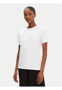 Hugo - HUGO T-Shirt Damacia_5 50544868 Biały Regular Fit. Kolor: biały. Materiał: bawełna #1