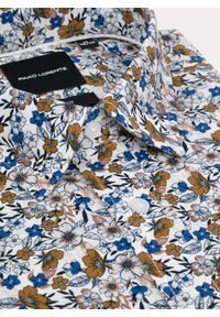 Pako Lorente - PAKO LORENTE – Biała koszula w kwiaty. Kolor: biały. Materiał: elastan, bawełna. Długość rękawa: długi rękaw. Długość: długie. Wzór: kwiaty #10