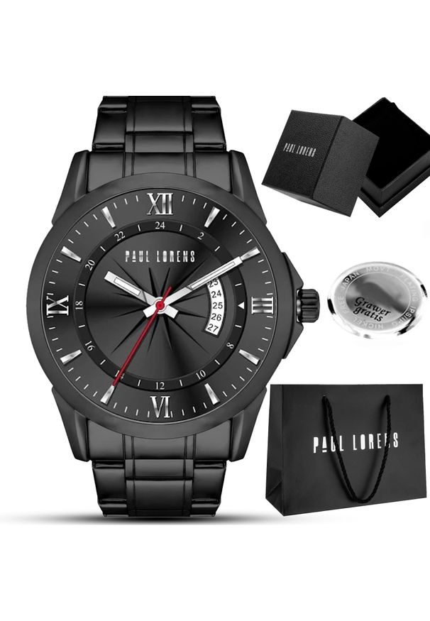 Zegarek męski Paul Lorens TRISTOR-1A5 z grawerem
