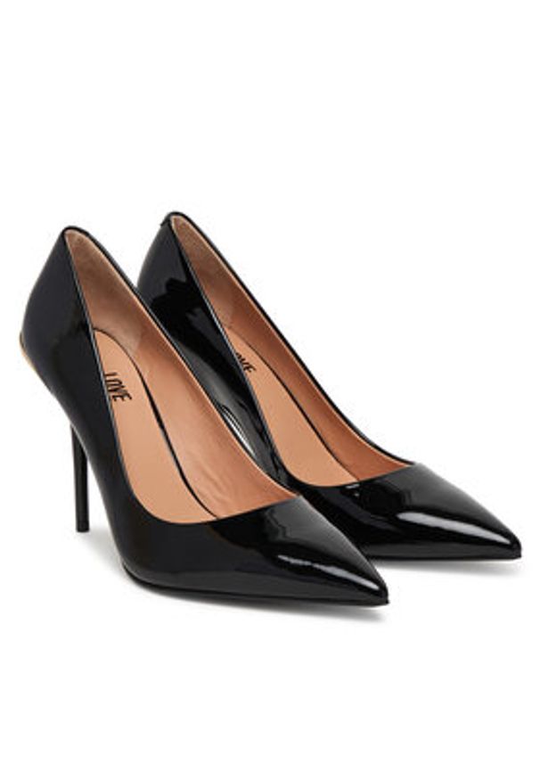 Love Moschino - LOVE MOSCHINO Szpilki JA10459G1OIH0000 Czarny. Kolor: czarny. Materiał: skóra. Obcas: na szpilce