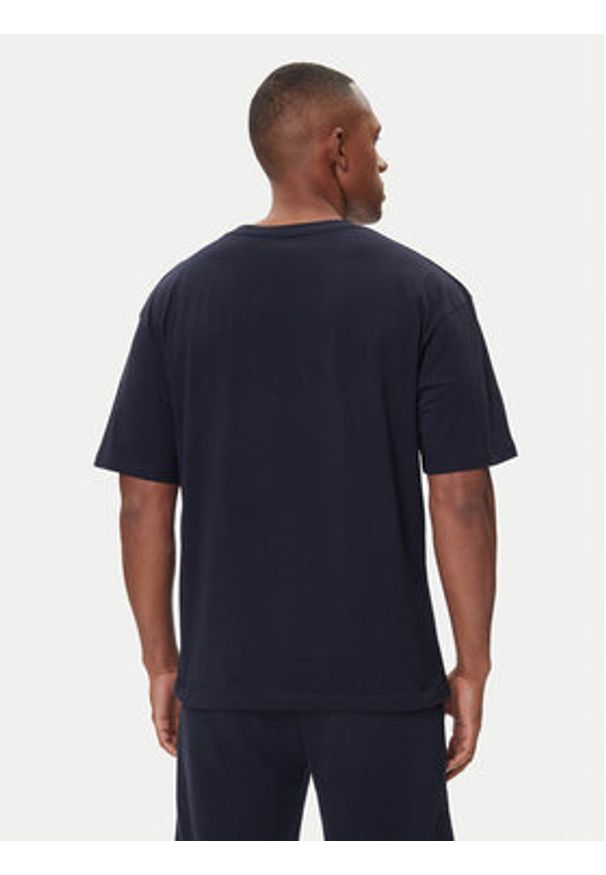 TOMMY HILFIGER - Tommy Hilfiger T-Shirt UM0UM03685 Granatowy Regular Fit. Kolor: niebieski. Materiał: bawełna