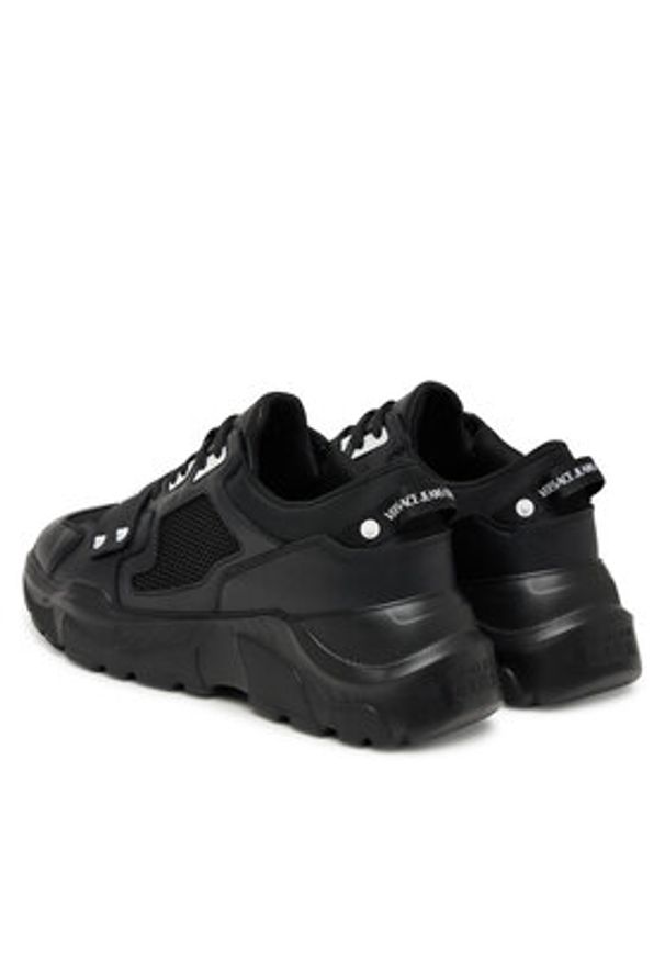 Versace Jeans Couture Sneakersy 80YA3SC4 ZSE20 Czarny. Kolor: czarny. Materiał: skóra