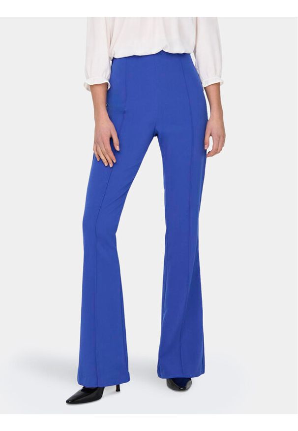 only - ONLY Spodnie materiałowe Astrid 15318359 Niebieski Flared Fit. Kolor: niebieski. Materiał: syntetyk