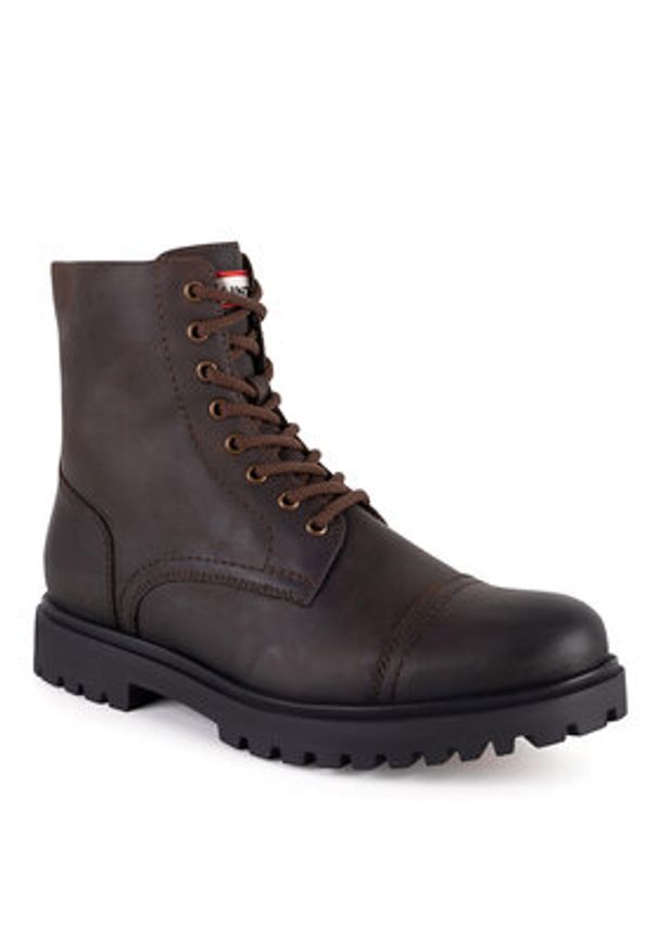 Hunter Trapery CHESTER-01 MI08 Brązowy. Kolor: brązowy. Materiał: nubuk, skóra