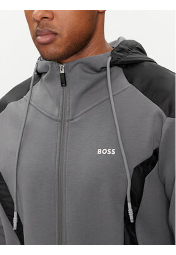 BOSS - Boss Bluza Saggon 50504895 Szary Relaxed Fit. Kolor: szary. Materiał: bawełna