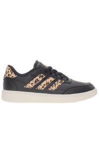 Adidas - Buty adidas Courtblock IH0045 - czarne. Okazja: na co dzień. Zapięcie: sznurówki. Kolor: czarny. Materiał: skóra, syntetyk, guma. Szerokość cholewki: normalna