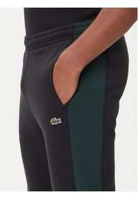 Lacoste Spodnie dresowe XH5923 Czarny Regular Fit. Kolor: czarny. Materiał: bawełna #5