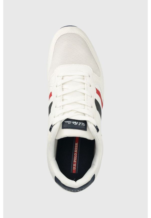 U.S. Polo Assn. sneakersy kolor biały. Nosek buta: okrągły. Zapięcie: sznurówki. Kolor: biały. Materiał: guma