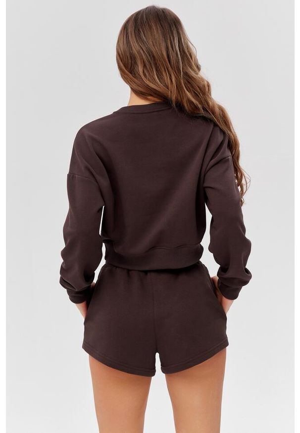 ROUGH RADICAL - Damska bluza sportowa Rough Radical Active Crop Top. Kolor: brązowy. Sport: fitness