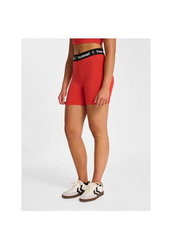 Szorty damskie Hummel Pulse Mid. Kolor: czerwony, brązowy, wielokolorowy. Sport: fitness