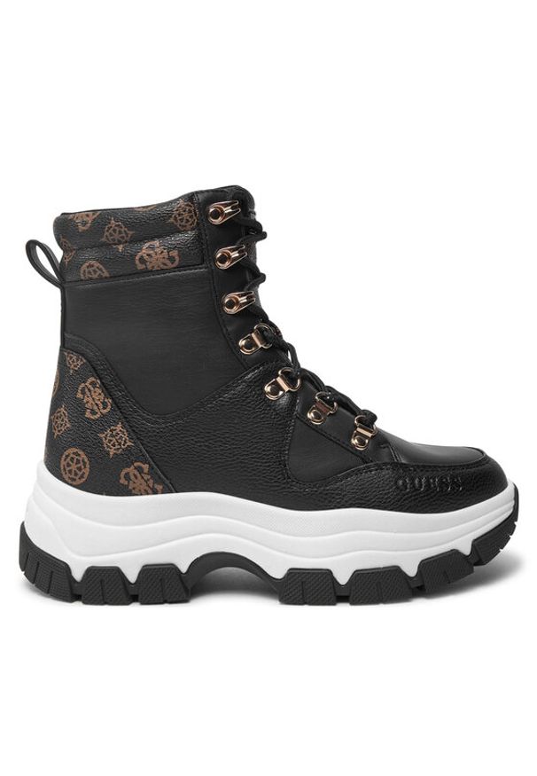 Guess Botki Bliza FLFBLI FAL12 Czarny. Kolor: czarny. Materiał: skóra