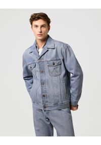 Wrangler - MESKA KURTKA JEANSOWA WRANGLER ANTI FIT JACKET LIGHT ICE 112371446. Materiał: jeans #1