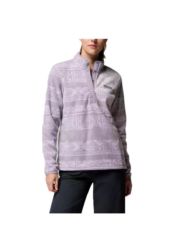 columbia - Kurtka COLUMBIA BENTON SPRINGS PRINTED 1/ Fioletowy. Kolor: fioletowy. Materiał: tkanina