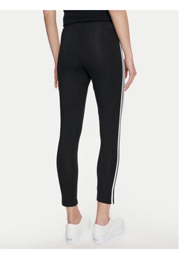 Adidas - adidas Legginsy Essentials 3-Stripes High-Waisted Single Jersey Leggings IC7151 Czarny. Kolor: czarny. Materiał: bawełna
