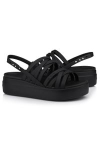 Damskie sandały na platformie Crocs Crocband Platform. Kolor: czarny. Obcas: na platformie