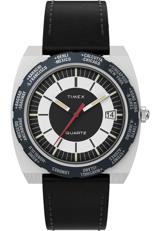 Zegarek Timex Zegarek męski Timex TW2V69500 czarny. Kolor: czarny