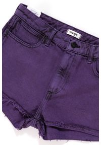 Wrangler - DAMSKIE SPODENKI WRANGLER THE SHORT PURPLE POP W27XRJ202. Kolor: fioletowy #4