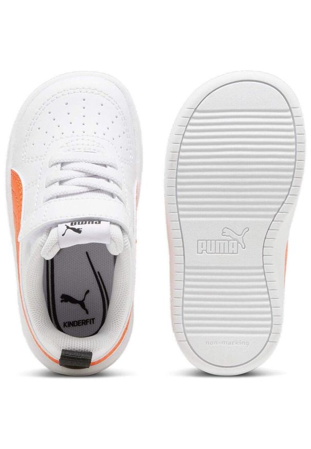 Adidasy Puma Rickie Ac Inf, Dzieci. Kolor: biały. Materiał: materiał, skóra ekologiczna