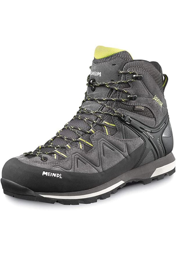 MEINDL - Buty trekkingowe męskie Meindl Tonale z membraną Gore - Tex. Kolor: żółty, szary, wielokolorowy. Technologia: Gore-Tex. Sport: turystyka piesza