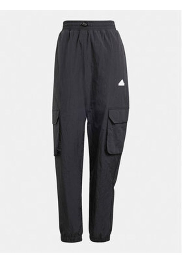 Adidas - adidas Spodnie dresowe City Escape IQ4826 Czarny Loose Fit. Kolor: czarny. Materiał: syntetyk