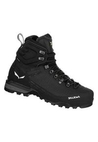 Buty trekkingowe męskie Salewa Ortles Edge Mid Gtx. Wysokość cholewki: za kostkę. Kolor: czarny. Materiał: materiał, syntetyk. Szerokość cholewki: normalna