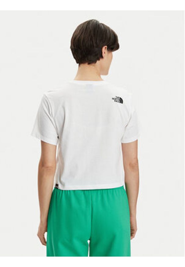 The North Face T-Shirt Simple Dome NF0A87U4 Biały Relaxed Fit. Kolor: biały. Materiał: bawełna