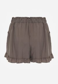 Born2be - Ciemnozielone Szorty z Wiskozy Ionona. Okazja: na co dzień. Kolor: zielony. Materiał: wiskoza. Długość: krótkie. Wzór: gładki. Sezon: wiosna, lato. Styl: casual #4