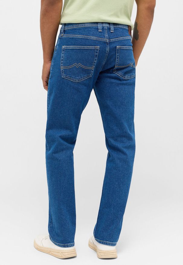 Mustang - Męskie Spodnie Jeansowe MUSTANG Denver Straight Denim Blue 1014878 5000 700