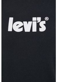 Levi's® - Levi's T-shirt bawełniany kolor czarny 17369.1756-Blacks. Okazja: na spotkanie biznesowe, na co dzień. Kolor: czarny. Materiał: bawełna. Wzór: nadruk. Styl: biznesowy, casual #5