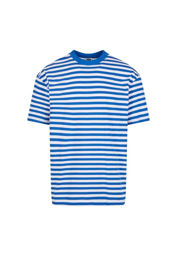 Koszulka w paski Urban Classics Regular. Kolor: niebieski, biały, wielokolorowy. Materiał: bawełna. Wzór: paski