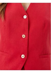 LOLA CASADEMUNT Kamizelka LS2502007 Czerwony Regular Fit. Kolor: czerwony. Materiał: lyocell #4