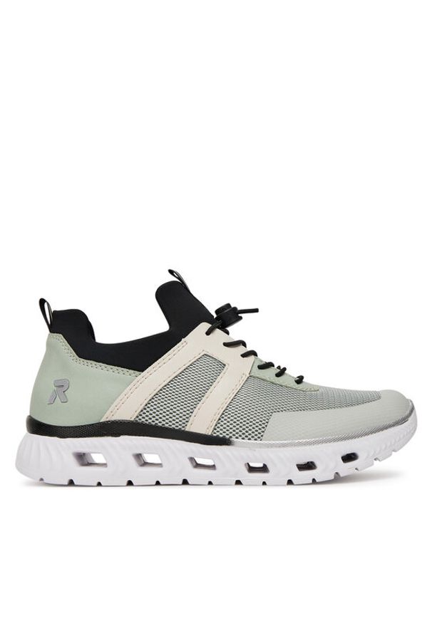 Rieker Sneakersy M6061-52 Zielony. Kolor: zielony. Materiał: materiał