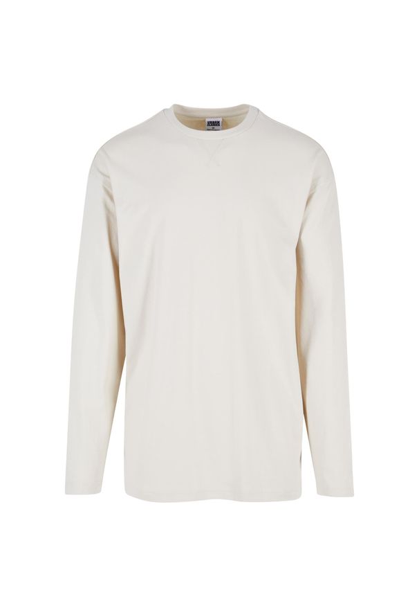 Oversizowa koszulka z długim rękawem Urban Classics Open Edge. Kolor: biały. Materiał: bawełna. Długość rękawa: długi rękaw. Długość: długie