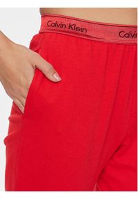 Calvin Klein Underwear Spodnie piżamowe 000QS7045E Czerwony Regular Fit. Kolor: czerwony. Materiał: bawełna