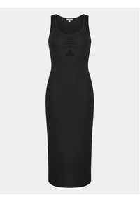 Brave Soul Sukienka letnia LDRJ-624RICKI Czarny Slim Fit. Kolor: czarny. Materiał: bawełna. Sezon: lato #5