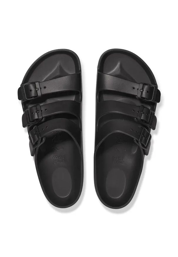 Birkenstock Florida III Flex Platform EVA Black Klapki damskie. Okazja: na plażę. Kolor: czarny. Wzór: paski. Sezon: lato. Obcas: na platformie. Styl: elegancki, klasyczny
