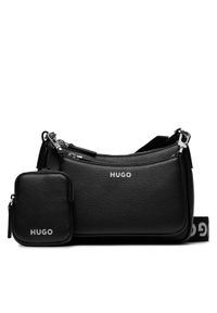 Hugo Torebka Bel Multi Cross 50516579 Czarny. Kolor: czarny. Materiał: skórzane