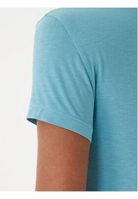 Emporio Armani T-Shirt EW000409 AF19024 U9163 Turkusowy Regular Fit. Kolor: turkusowy. Materiał: bawełna #4