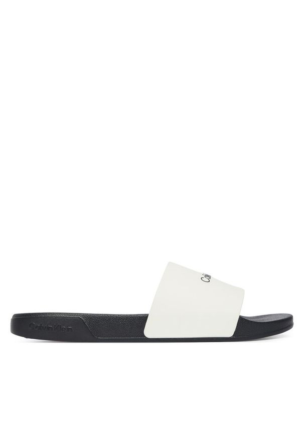Klapki Calvin Klein. Kolor: biały