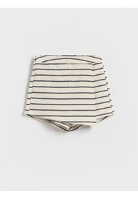 Reserved - Spódnico-szorty w paski - wielobarwny. Materiał: dzianina, bawełna. Wzór: paski #1